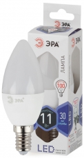Лампа светодиодная LED 11Вт Е14 6000К smd B35-11w-860-E14 | Б0032984 | ЭРА