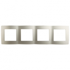 Рамка на 4 поста 12-5004-04 , шампань (10/100/2000) |Б0014774 | ЭРА