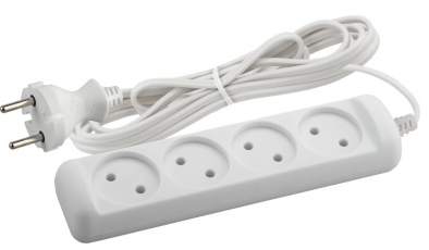 Удлинитель UX-4-5m без заземл, 1300Вт, 4гн, 5м (20/600) |Б0023151 | ЭРА