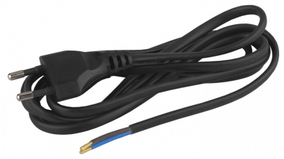 Шнур для бра BR1(B) 2x0.75мм2 1,8м без выкл черный (20/100/2400) |Б0026324 | ЭРА