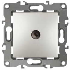 Розетка TV 12-3102-15 проходная, перламутр (10/100/3200) |Б0027440 | ЭРА