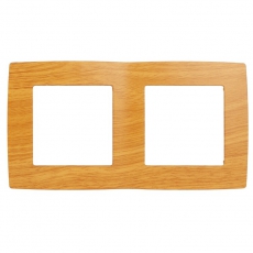 Рамка на 2 поста 12-5002-07 , ольха (10/100/2500) |Б0014757 | ЭРА