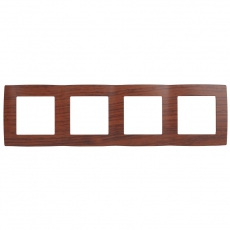 Рамка на 4 поста 12-5004-08 , вишня (10/100/2400) |Б0014778 | ЭРА
