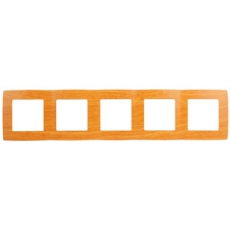 Рамка на 5 постов 12-5005-07 , ольха (10) |Б0014787 | ЭРА