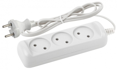 Удлинитель 3 гнезда 1,5м б/з UX-3-1,5m 1300Вт | Б0029839 | ЭРА