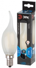 Лампа светодиодная F-LED BXS-7W-840-E14 frost (филамент, свеча на ветру мат., 7Вт, нейтр, E14) | Б0027955 | ЭРА