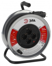 Удлиннитель силовой RM-4-3x1.5-50m мет. катушка с зазем. 50м 4гн КГ 3х1.5мм2 (2/36) | Б0035322 | ЭРА