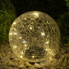 Cветильник садовый декоративный Шар на солнечной батарее, ERASF08-25 20 LED 20 cм | Б0044233 | ЭРА