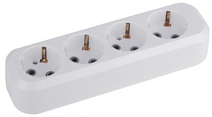 KX-4e ЭРА Колодка 4гн, зазeмл (20/960) | Б0028340 | ЭРА