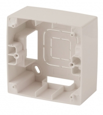 12-6101-02 ЭРА Коробка наклад. монтажа 1 пост, Эра12, слоновая кость | Б0043161 | ЭРА