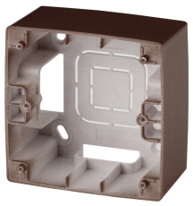 12-6101-13 ЭРА Коробка наклад. монтажа 1 пост, Эра12, бронза | Б0043167 | ЭРА