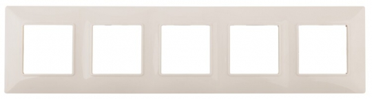 14-5005-02 ЭРА Рамка на 5 постов, Эра Elegance, сл.кость | Б0034406 | ЭРА