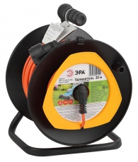 Удлинитель силовой ЭРА RPx-1e-3х0.75-30m на п. катушке c/з 1 гн 30м ПВС 3х0.75 | Б0043046 | ЭРА