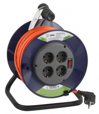 Удлинитель силовой ЭРА RPx-4es-3х1.0-40m на п. катушке c/з 4 гн 40м ПВС 3х1 | Б0043055 | ЭРА