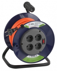 Удлинитель силовой ЭРА RPx-4s-2x1.0-40m на п. катушке б/з 4 гн 40м ПВС 2х1 | Б0043051 | ЭРА