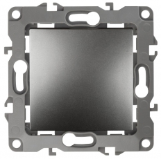 12-1111-12 Кнопка, 10АХ-250В, 12, графит (10/100/3000) | Б0047836 | ЭРА