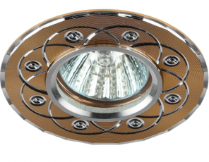 Светильник встраиваемый точечный литой под лампу KL40 SL/GD/1 