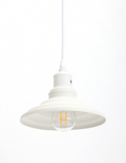 Светильник подвесной PL4 WH металл, E27, max 60W, d203 мм, шагрень белый | Б0037451 | ЭРА