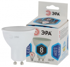Лампа светодиодная LED MR16-8W-840-GU10 (диод, софит, 8Вт, нейтр, GU10) | Б0036729 | ЭРА