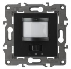 14-4103-05 Электроустановка ЭРА Датчик движения 2-проводной, 180-240В, 200Вт, IP20, Эра Elegance, антрацит | Б0034356 | ЭРА