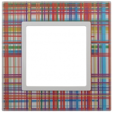 14-5101-00 Электроустановка ЭРА Рамка на 1 пост, стекло, Эра Elegance, прозрачный+бел | Б0034469 | ЭРА