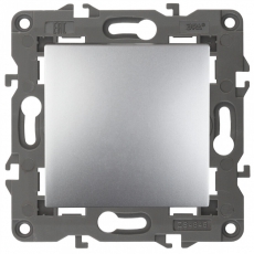 14-1103-03 Электроустановка ЭРА Переключатель, 10АХ-250В, IP20, Эра Elegance, алюминий | Б0034224 | ЭРА