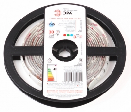 Лента светодиодная 30 диодов IP65 мультиколор LS5050-30LED-IP65-RGB-eco-3m | Б0035603 | ЭРА