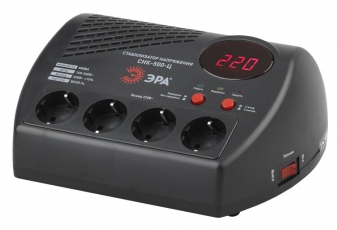 Стабилизатор напряжения СНК-500-Ц 160-260В/220В, 500ВА | Б0031071 | ЭРА