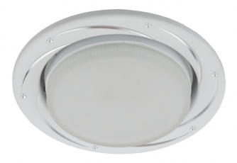 Светильник светодиодный встраиваемый KL 77 AL/WH под лампу Gx53220V 13W серебро/белый | Б0036494 | ЭРА