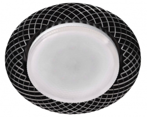 Светильник встраиваемый точечный под лампу GX53 KL 76 AL/BK Gx53,220V, 13W, черный | Б0032154 | ЭРА