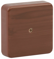 Коробка распределительная 75х75х20 (без клеммы) дуб IP40 ЭРА BS-O-75-75-20 | Б0031180 | ЭРА