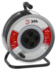 Удлинитель силовой RM-4-3x1-40m метал. катушка с заземл. 40м 4гн 3х1мм2 | Б0035318 | ЭРА