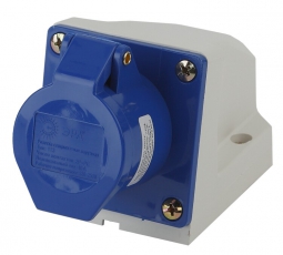 Розетка стационарная наружная 113 2Р+РЕ 16А 220В IP44 | Б0032874 | ЭРА