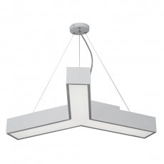 Светильник светодиодный Geometria Igrek SPO-142-W-40K-044 44Вт 4000К 3000Лм IP40 800*800*80 белый подвесной | Б0050568 | ЭРА