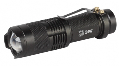 Фонарь универсальный 1хLED 1xAA UB-602 Компакт, регулируемый фокус, 3 режима, прищепка, алюминиевый | Б0027826 | ЭРА