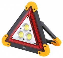 Фонарь автомобильный AA-801 аккумуляторный, светодиодный, аварийный знак [15 Вт, COB+LED, power bank] | Б0052742 | ЭРА