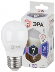 Лампа светодиодная LED 7Вт Е27 6000К smd P45-7W-860-E27 | Б0031402 | ЭРА
