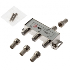 Делитель ТВ D-F-05 3 ответвления под F разъём в комплекте 4 F разъёма 5-1000 МГц | Б0048324 | ЭРА