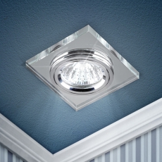 Светильник точечный встраиваемый под лампу DK8 50Вт MR16 хром/зеркальный | C0043740 | ЭРА