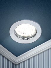 Светильник точечный встраиваемый под лампу KL1 50Вт MR16 сатин никель литой | C0043825 | ЭРА