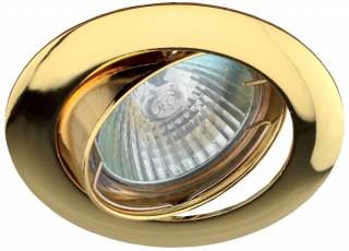Светильник светодиодный встраиваемый KL1A GD литой простой пов. MR1612V/220V 50W золото | C0043657 | ЭРА
