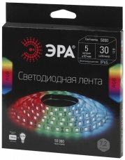 Лента светодиодная LS5050-30LED-IP65-RGB-5m (50/1500) | C0043044 | ЭРА