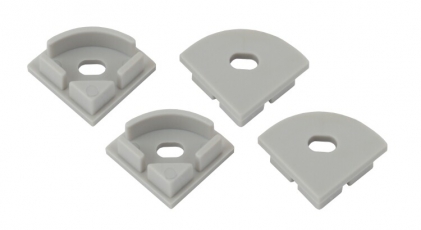 Набор заглушек для профиля CAB280, 1616R-3B 4 сквозные круглые | Б0039452 | ЭРА