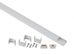 Комплект с накладным анодированным профилем CAB262 1506 16х6мм, 2м | Б0039463 | ЭРА