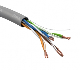 ЭРА Кабель витая пара U/UTP 4x2x24AWG Cat5e CU PVC 305м SIMPLE | Б0044426 | ЭРА