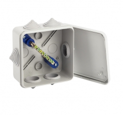 Коробка уравнивания потенциалов KUPR 100х100х50мм, шина 6х9, 8 групп IP55 (48/1440) | Б0051417 | ЭРА