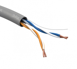 Кабель витая пара U/UTP 2x2x24 AWG Cat5e CCA PVC 305м SIMPLE (2/30) | Б0044433 | ЭРА