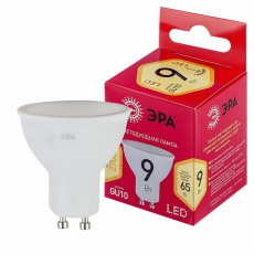 Лампа светодиодная RED LINE LED MR16-9W-827-GU10 R GU10 R 9Вт софит теплый белый свет | Б0050691 | ЭРА
