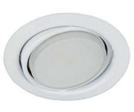 Светильник поворотный точечный под лампу GX53 KL35 А WH /1 поворотный, 220V, 13W, белый (80/960) | Б0048953 | ЭРА