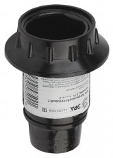 Патрон с кольцом карболитовый Е14 черный | Б0027988 | ЭРА